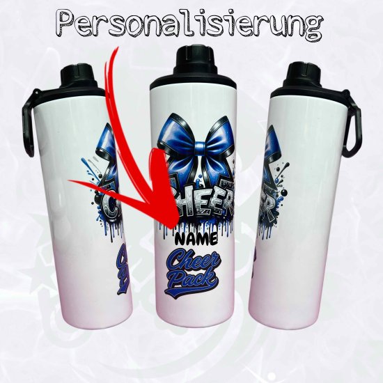 Trinkflasche/Tumbler 2 Aufsätze Cup 20oz - Cheer Pack Splash PERSONALISIERUNG